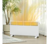 HOMCOM 2000W Panel Heater, Low Energy Electric Heater for Home - White