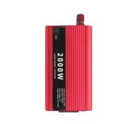 2000W Peak Power Inverter DC 12V/24V To AC Auto Portable Charger Converter Adapter Modified Sine Wave Universal Socket Wide Application(Red)