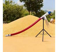 2000W Screw Conveyor Machine with Adjustable Stand,Grain Suction Auger Pump High Suction for Small Particles of Cement Grain Fertilizer Gravel(2.5m)