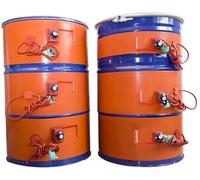 2000W Silicone Oil Drum Heater Belt - 200L Insulated Heating Pad for Metal Barrels, Adjustable Temperature Anti-Freeze & Anti-Condensation Band, 1740 * 250mm