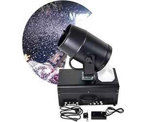 2000W Snow Machine, Stage Snowflake Maker with Remote Control, Fake Falling Snowflakes Effect, 120° Swing Direct Spray 5-8m, for Stage Effect, Christmas, Wedding, Party, Etc(Flight Case Packaging)