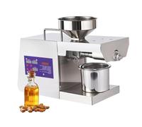 2000W Stainless Steel Oil Press Machine, Automatic Cold Hot Oil Extractor, Electric Seed Expeller for Organic Nuts and Seeds, Includes Peanut, Walnut, Sesame, Almond