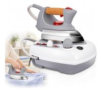 2000W Steam Iron Station with 600ml Tank | Vertical steam station with 3-gear mechanical temperature dial and separate steam switch for tailored fabric care