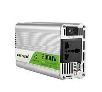 2000W USB Charge Watt DC 12V To AC 220V Portable Car Power Inverter Charger Converter Adapter DC 12 To AC 220