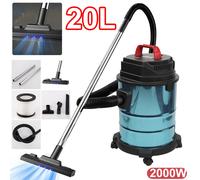 2000W Vacuum Cleaner Wet and Dry Bagless 20L Cylinder Powerful blue
