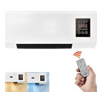 2000W Wall Mounted AC Unit, Portable Cooling and Heating System with Remote Control, Smart Timer for Home Office, Quiet Operation & Energy Efficient Climate Control