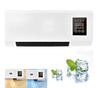 2000W Wall Mounted Air Conditioner, Split System with Remote, Portable Cooling & Heating Unit for Home Office Bedroom