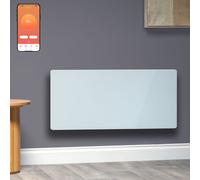 (2000W, White) Vitra Verde Wifi Glass Electric Panel Heater, Wall Mounted
