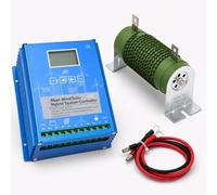 2000W Wind Solar Hybrid System with MPPT Charge Controller for Off-Grid Power - Supports 12V, 24V, 48V Batteries, Combines 1000W Wind and 1000W Solar Input
