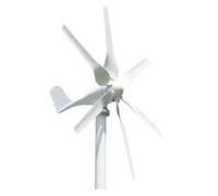 2000W Windmill 12V 24V 48V 6 Blades Wind Turbine Generator With MPPT Controller Low Start Wind Speed For Off Grid System Camping Low Noise, High Efficiency Power Generation(With Hybrid Charger,24V)