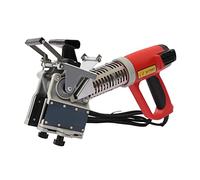 2000W Woodworking Edge Bander Banding Machine Portable Manual Edge Bander Curve Straight Edge Banding Machine Cuts Accurately Three Wind Speeds, with Triangle Bracket & Multiple Heat Dissipation Holes