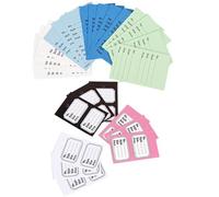 2000x Green Unstrung Perforated Clothing Stock Tickets 40x62mm with Border, Tear-Off Swing Tags for Tagging Guns, Pre-Printed No Style Size Price, Retail Garment Labels