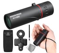 2000x25 Monocular Telescope with Smartphone Adapter High Definition Monoculars for Adults High Powered Fully Multi-Coated Lenses, Rubber Armor, Non-Slip Grip, Fogproof
