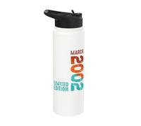 2002 Limited Edition 2002 March 2002 Year 2002 Retro 2002 Stainless Steel Insulated Water Bottle