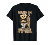 2003 Year Old Made in 22 Teddy Bear 2003th Birthday Women T-Shirt