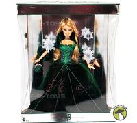 2004 Holiday Barbie Doll Special Edition Green Dress Blonde Hair Mattel B5848