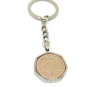 2005 21st Birthday/Anniversary 20p Pence Coin Keyring | Silver Plated Mount, Gift boxed