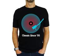 2005 Vinyl Record Neon - Classic Since - 21st Birthday Gift | Present Mens T-Shirt Black XL