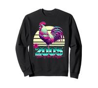 2005 Year of the Rooster 80s Retro Vaporwave Chinese Zodiac Sweatshirt