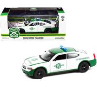 2006 Dodg-e Charger Police Car White and Green Carabineros de Chile 1/43 Diecast Model Car by Greenlight 86605
