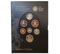 2008 Royal Mint Emblems of Britain Brilliant Uncirulated Collection 7 Coin Sets