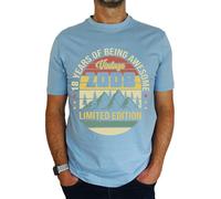 2008 Vintage Mountain - Limited Edition - 18th Birthday Gift | Present Mens T-Shirt Sky Blue M