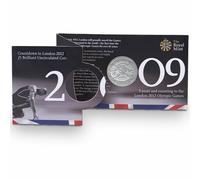 2009 London 2012 Olympic Games Countdown Swimming Brilliant Uncirculated £5 Coin