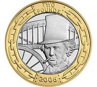 2009 Unblemished Brilliant Uncirculated Brunel The Man £2 Pound Proof Coin with Capsule Coin Holder