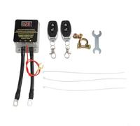 200A 12V Car for battery Isolator Switch with Remote Control - Heavy Duty Power Off Kill Switch for Auto Marine RV - Wireless RF Technology Up to 328ft Range - Black Plastic Housing