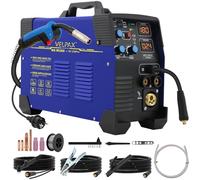 200A 230V MIG Welder, 3 in 1 Welding Machine, Gas/Gasless Flux Core MIG/Stick/Lift TIG/Spot Welding Inverter Welders with Digital LED Display