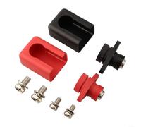 200A All-Copper Terminal Connector for Energy Storage, IP67 Waterproof DC500V Wall Mount with M8 Screw, Red Black Pair for Lithium Cabinet System