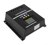 200A LCD MPPT Solar Charge Controller Dual USB Charging Automatic Voltage Identification 12V-48V PV Battery Regulator Compatible with Solar Panels