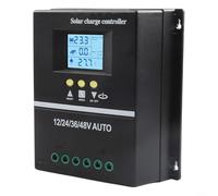 200A MPPT Solar Charge Controller with LCD Display for 12V 24V 36V 48V Systems, Dual USB Charging Ports, and High Capacity Wiring Interface