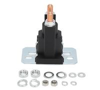 200A Starter Relay Solenoid, Lawn Mower Starter Solenoid with ABS Housing and Brass Terminal Post, High Power Starter Solenoid for Lawn Tractor Forklift ATV (24V)