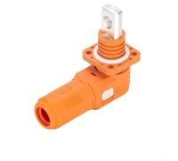 200A Terminal Block Connector for Energy Storage, 1000VDC Red Copper Busbar with IP67 Waterproof PA66 Housing, Locking Snap-on Design for Solar Battery System