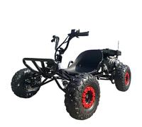200cc 4-Stroke Gas Go Kart for Adults & Kids - 45MPH CVT Transmission, 6'' Off-Road Tires, Hydraulic Disc Brakes, 50+ Miles Range (Black)
