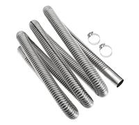 200cm 1 inch Heater Exhaust Pipe Generator Exhaust Extension Fuel Tank Gas Vent Hose with Clamps