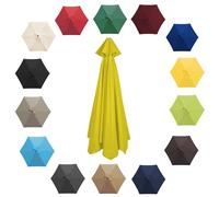 200cm 2.7m 300cm Umbrella Replacement Parasol Canopy, Garden Parasol Canopy Cover For Patio Sun Umbrella, 6 Arms/8 Arms Replacement Parasol Cover, Market Table Umbrella Replacement Top(Color:Yellow,Si