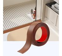 200cm*4cm Self-Adhesive Transition Strip, PVC Door Threshold Strip, Threshold Strips for Doorways for Connecting Floor Gaps, Carpet Threshold Transitions, Floor Tiles(Thai Teak)