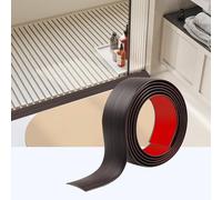 200cm*4cm Self-Adhesive Transition Strip, PVC Door Threshold Strip, Threshold Strips for Doorways for Connecting Floor Gaps, Carpet Threshold Transitions, Floor Tiles(Black Walnut)