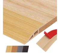 200CM*5cm Self-Adhesive Carpet Strip for Doorway, Door Threshold Strip, Carpet Edge Trim for Carpets, Floors and Sills with Heights From 7mm to 10mm(A5010,Raw Wood)