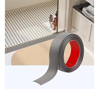 200cm*5cm Self-Adhesive Transition Strip, PVC Door Threshold Strip, Threshold Strips for Doorways for Connecting Floor Gaps, Carpet Threshold Transitions, Floor Tiles(New Grey)