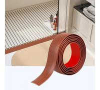 200cm*5cm Self-Adhesive Transition Strip, PVC Door Threshold Strip, Threshold Strips for Doorways for Connecting Floor Gaps, Carpet Threshold Transitions, Floor Tiles(Walnut)