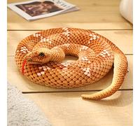 200cm/78.8inch Soft Stuffed Snake Toy Long Fake Snake Plush Cuddly Toy Animals Toy Kids Gift for Garden Props and Halloween Tricky Creepy Prank