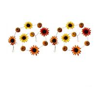 200cm Artificial Garland Sunflower Maple Leaf Decor 200cm Artificial(A) | Multi-purpose decor, drapes easily on walls, doors, tables, sturdy cloth and foam material