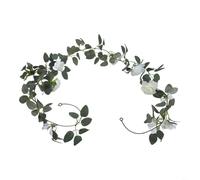 200cm Artificial Rose And Vine Archway For Wedding Decorations, White And Pink Simulation Flower Garden Backdrop Stand(White)