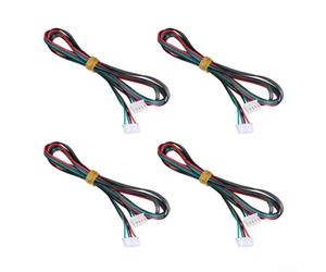200cm Parallel Stepper Motor Extension Cables 4pcs XH Connector for CNC Extruder Limit Switch Wiring(xh2.54)