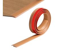 200cm PVC Threshold Strip Self-Adhesive, Carpet Roll Ends,Tile Trim, Aluminium Strip for Carpeted Sill Flooring with a Transition Height of Less Than 5 mm (Yellow Wood Grain)