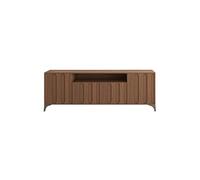 200cm Rustic Wooden TV Cabinet Stand - Floor-standing Entertainment Center for Living Room, Storage Furniture for Home, Hotels & Offices - Stylish & Functional TV Unit