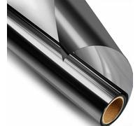 200CM Sun Protection Mirror Film Heat Insulation Static Cling Glass Film Blocks Infrared Rays Reduces Interior Light Transmission Protects Furnishings (60cm x 200cm)